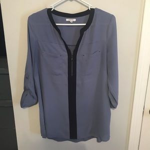 Maurices blue and black everyday top